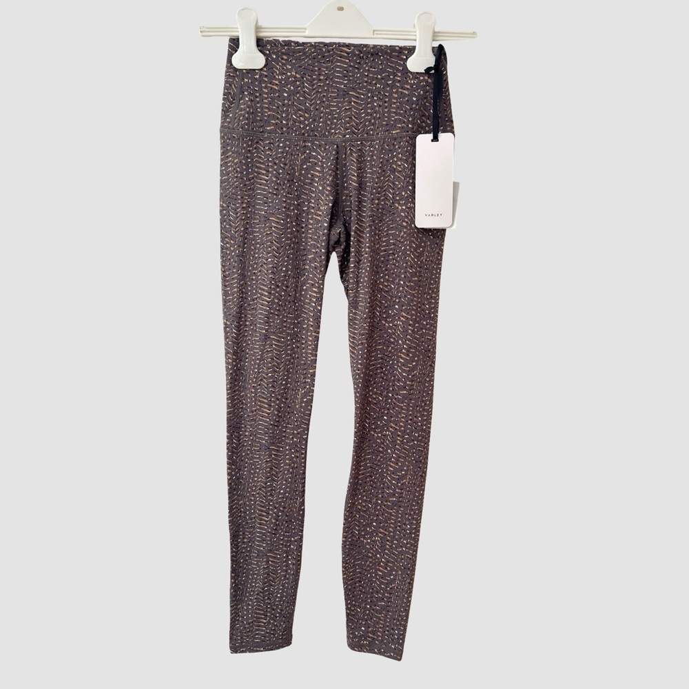 Varley "Luna" 25" Brown Print Leggings XS NWT ($110)